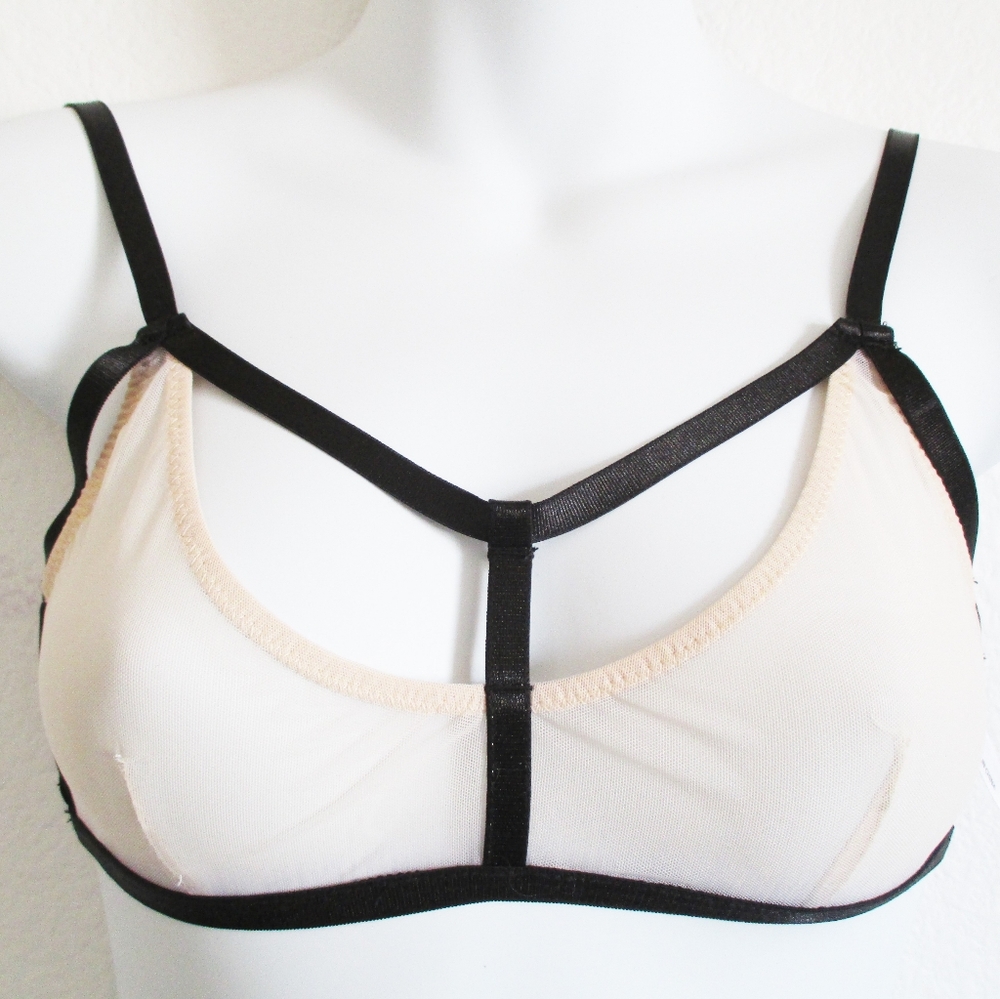 Nasty Gal Strappy Mesh Bralette